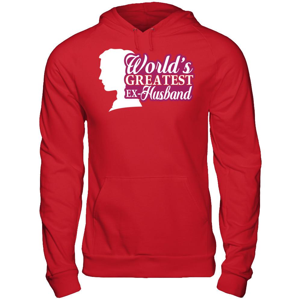 World's Greatest Ex-Husband Gildan - Pullover Hoodie Red