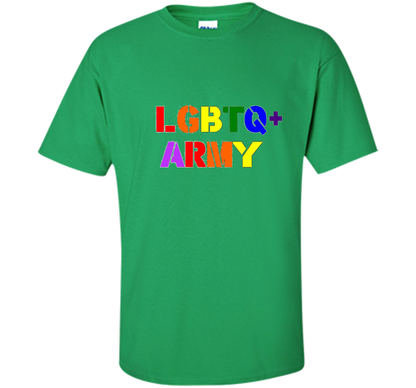 LGBTQ+ Army T-Shirt cool shirt Irish Green