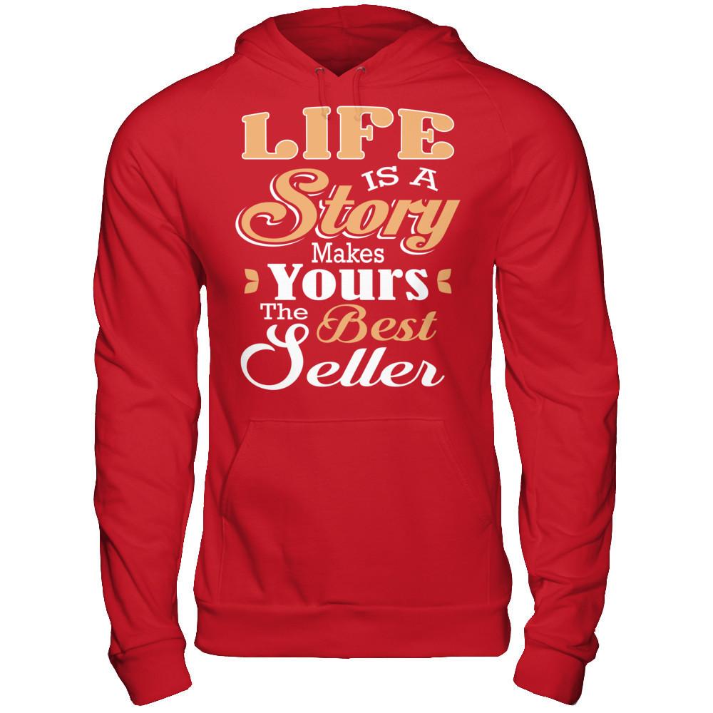 Life Is A Story Makes Yours The Best Seller Gildan - Pullover Hoodie Red