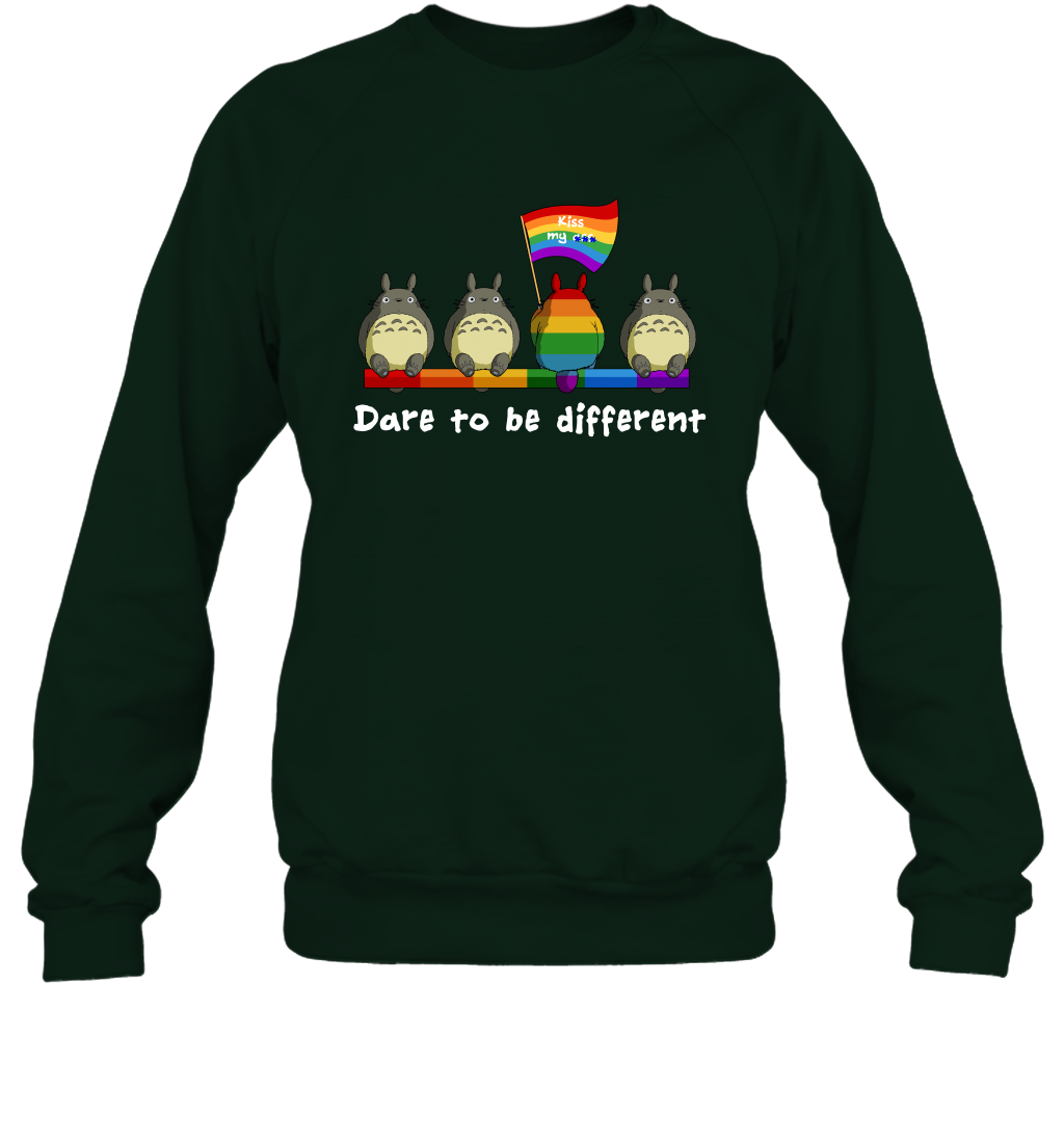 Dare To Be Different Totoro LGBT Sweatshirt Sweatshirt Forest
