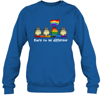 Dare To Be Different Totoro LGBT Sweatshirt Sweatshirt Royal