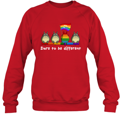 Dare To Be Different Totoro LGBT Sweatshirt Sweatshirt Red