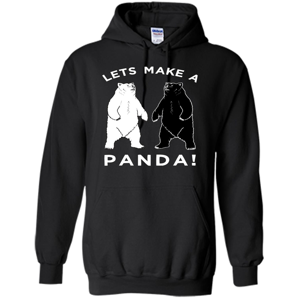 Funny Panda T-shirt Lets Make A Panda T-Shirt Black