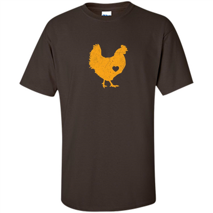 I Love My Chicken T- Shirt Dark Chocolate