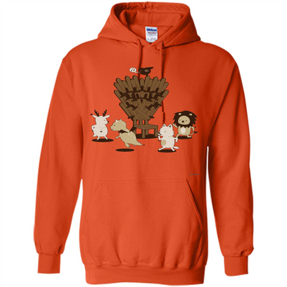 Game Of Musical Thrones Characters T-shirt Orange