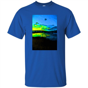 Yellow Dance Of The Tropical Blue Sea And Green Sky T-shirt