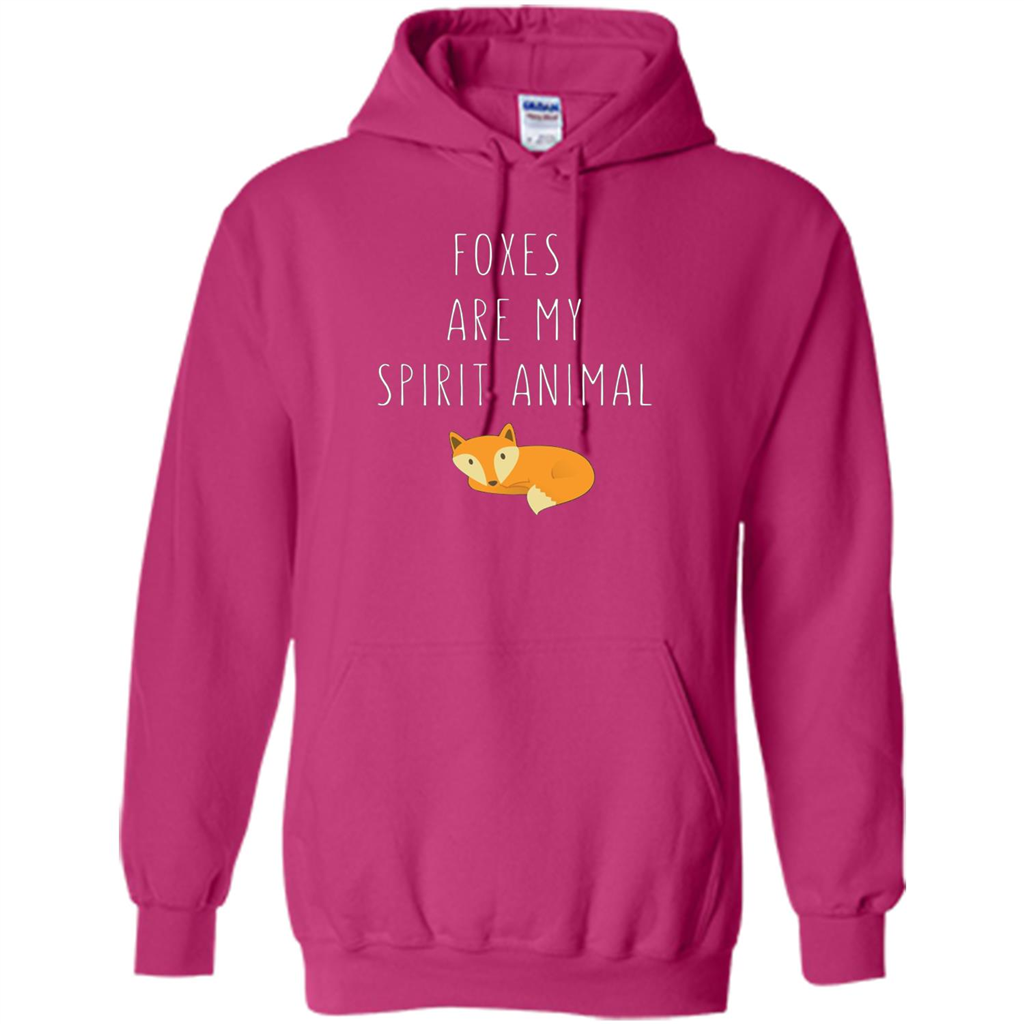 Foxes Are My Spirit Animal Fox T-Shirt Heliconia