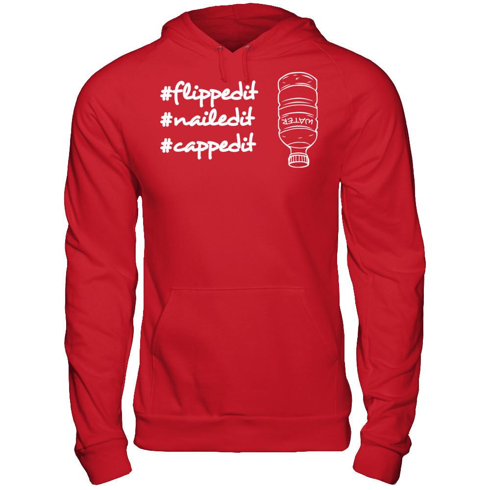 Flippedit Nailedit Cappedit T-shirt Gildan - Pullover Hoodie Red