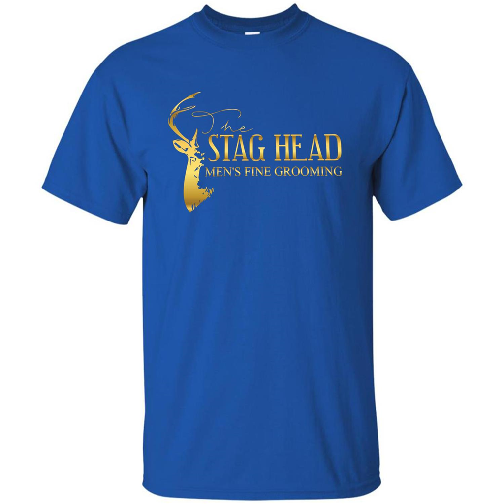 The Stag Head Men's Fine Grooming T-shirt Royal