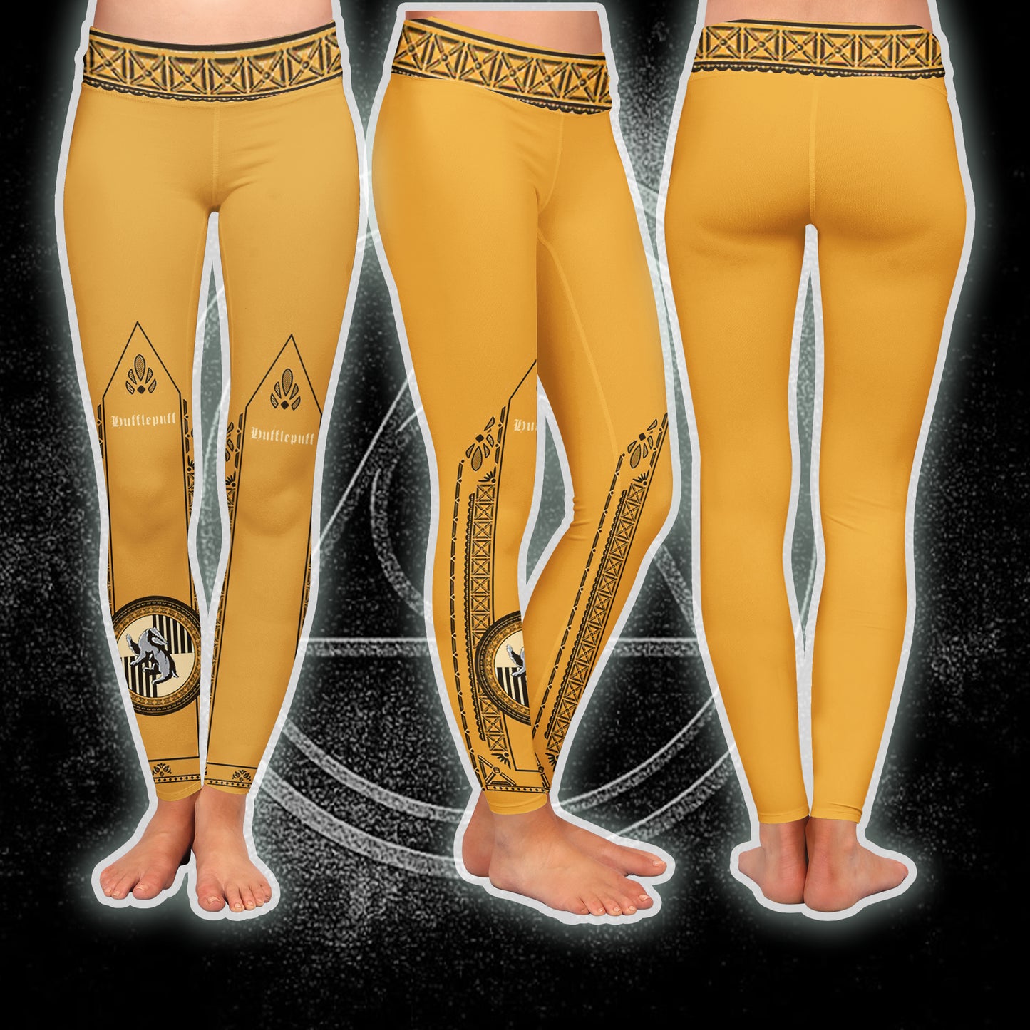 Hufflepuff Flag Harry Potter Leggings