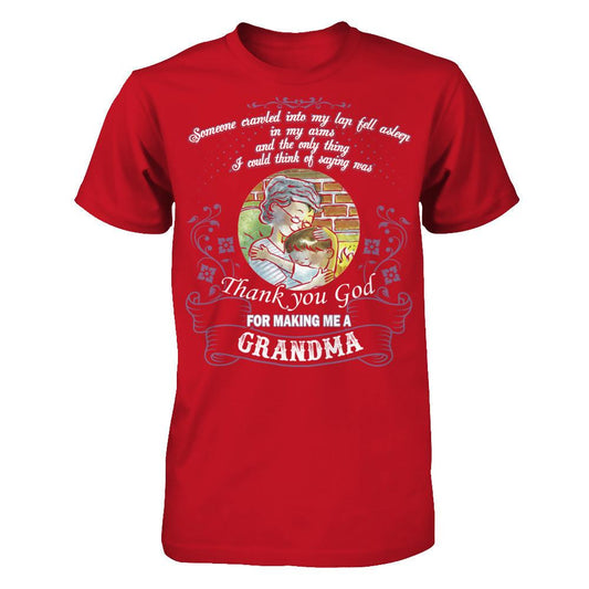 Someone Crawled Into My Lap Fell Asleep In My Arms And The Only Thing Gildan - Short Sleeve Tee Red