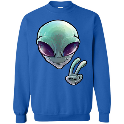 Peace Alien T-shirt Royal