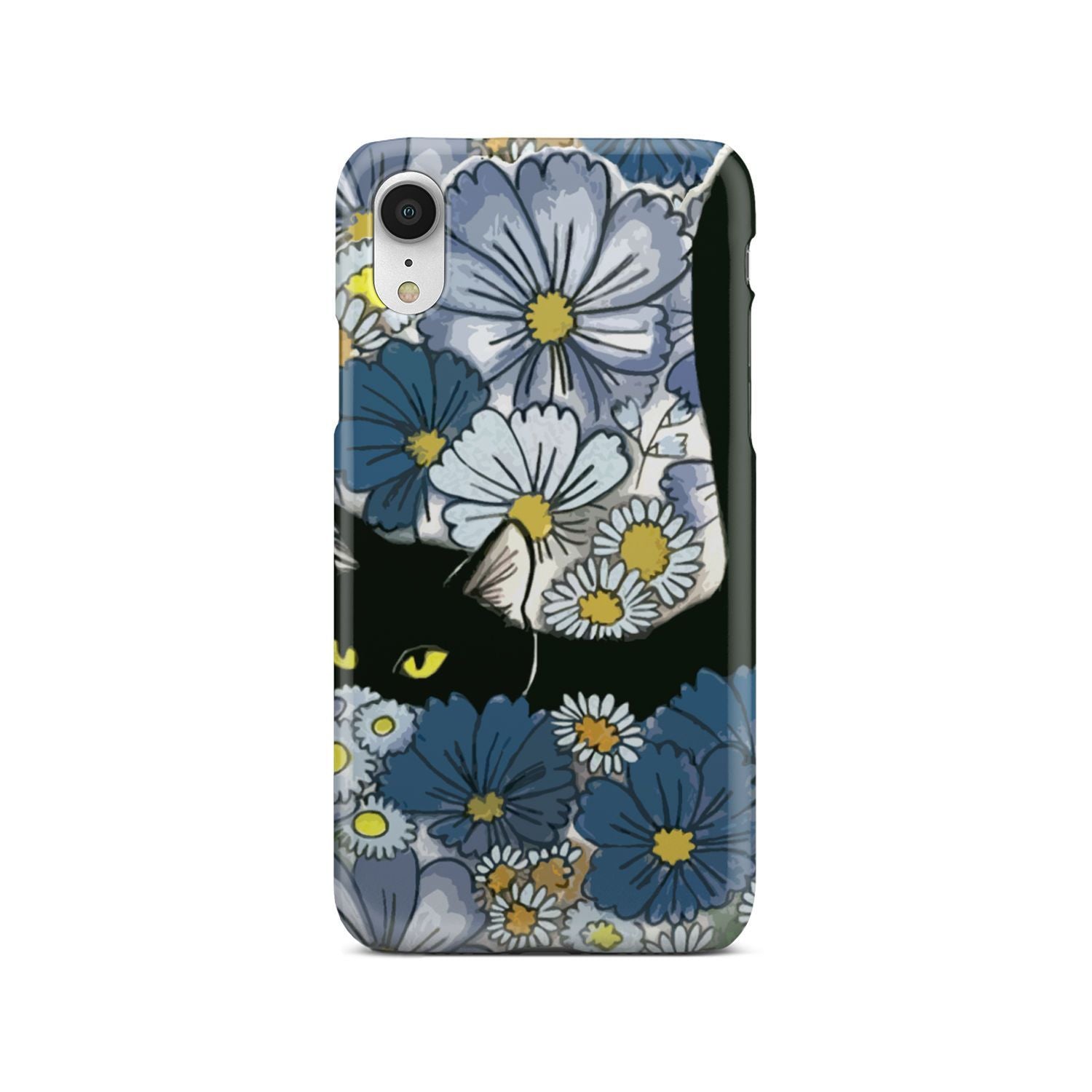 Black Cat And Flowers New Phone Case iPhone Xr