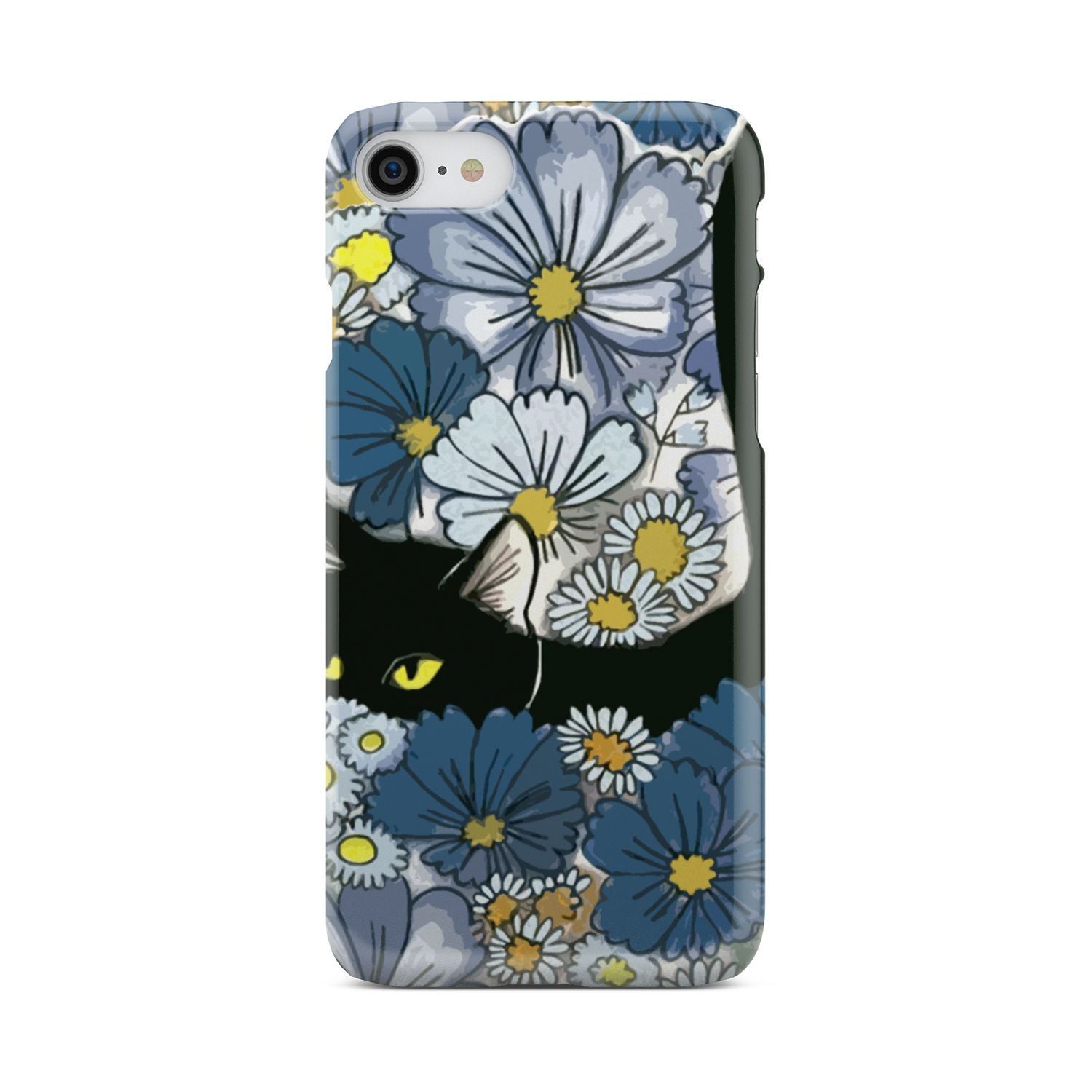 Black Cat And Flowers New Phone Case iPhone 7