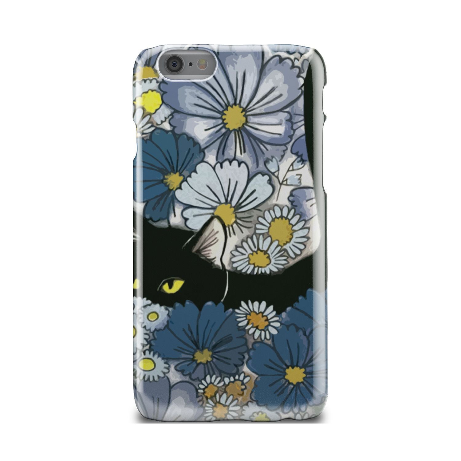 Black Cat And Flowers New Phone Case iPhone 6s