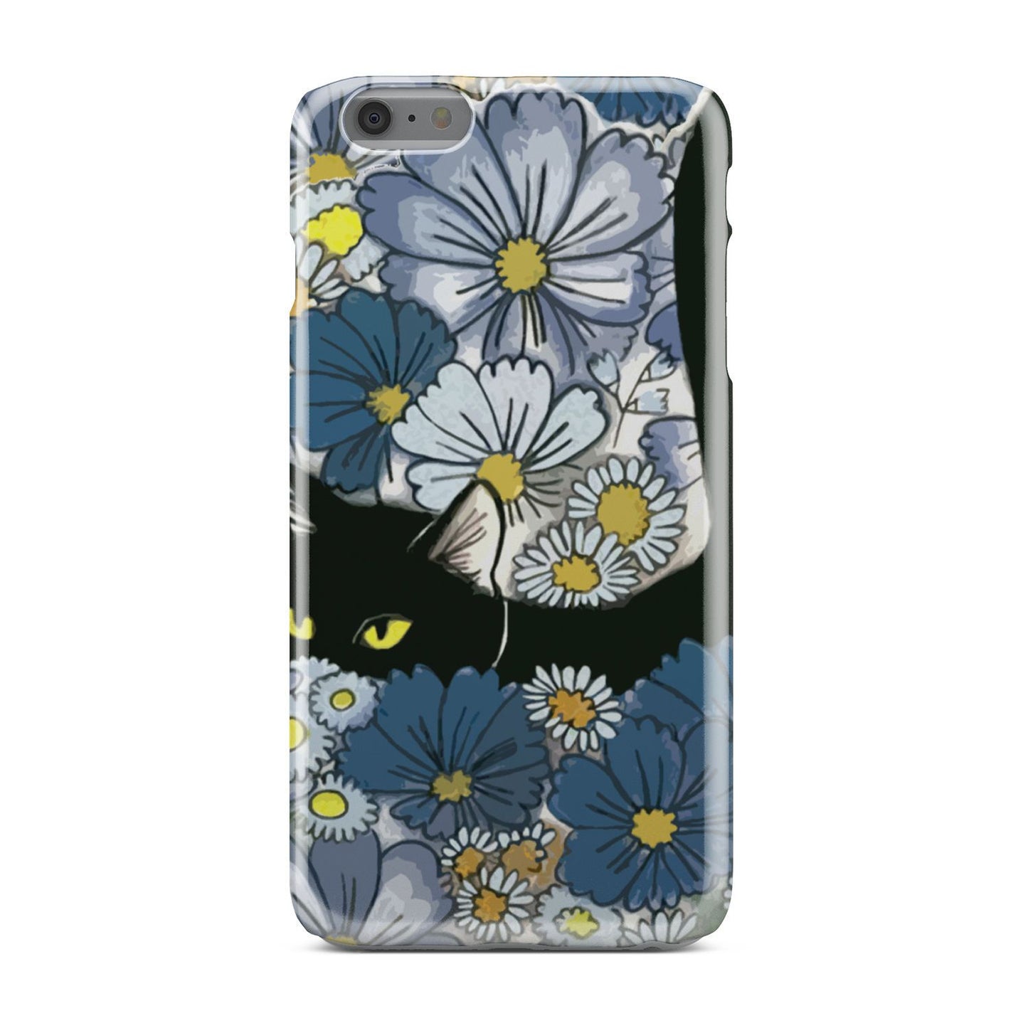Black Cat And Flowers New Phone Case iPhone 6s Plus