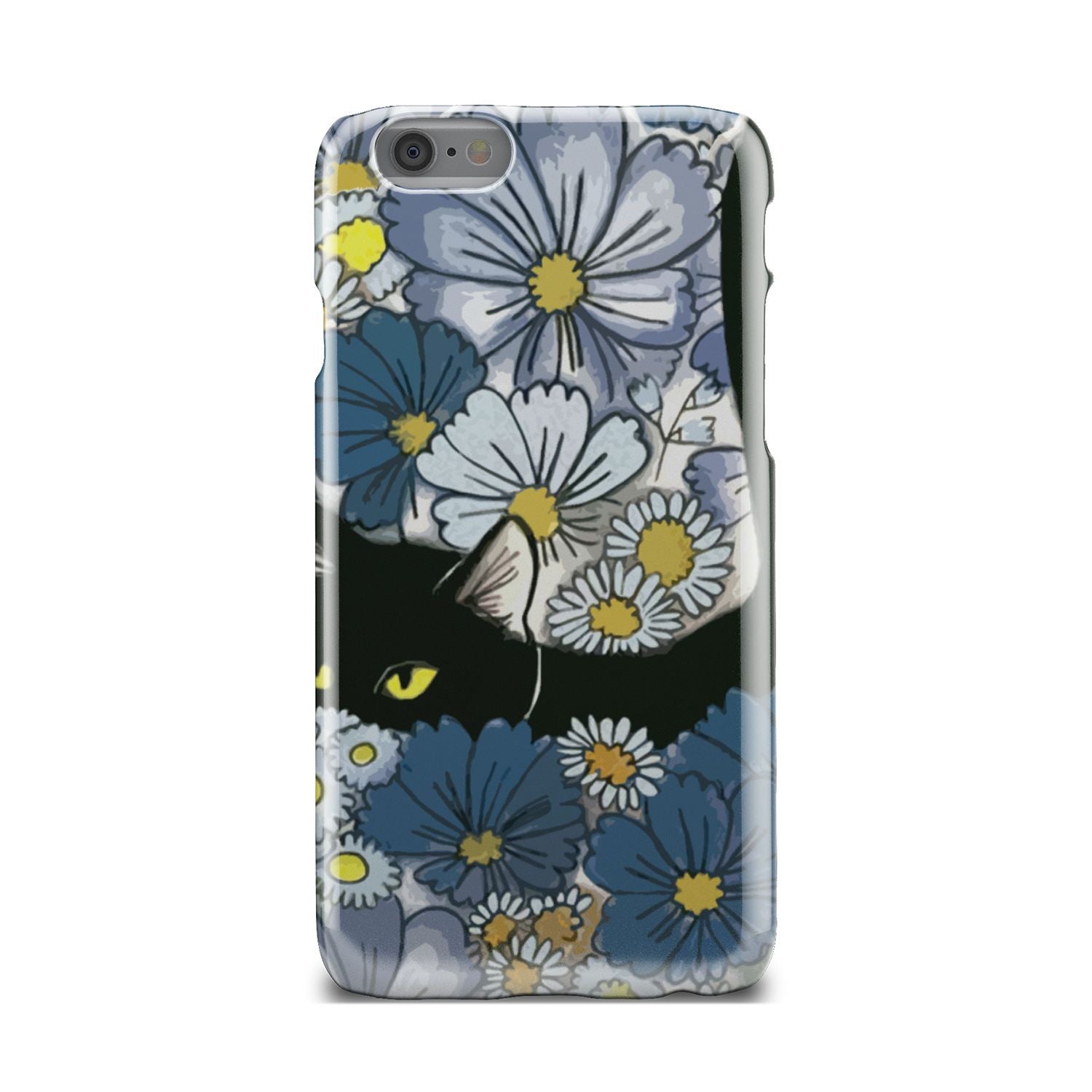 Black Cat And Flowers New Phone Case iPhone 6