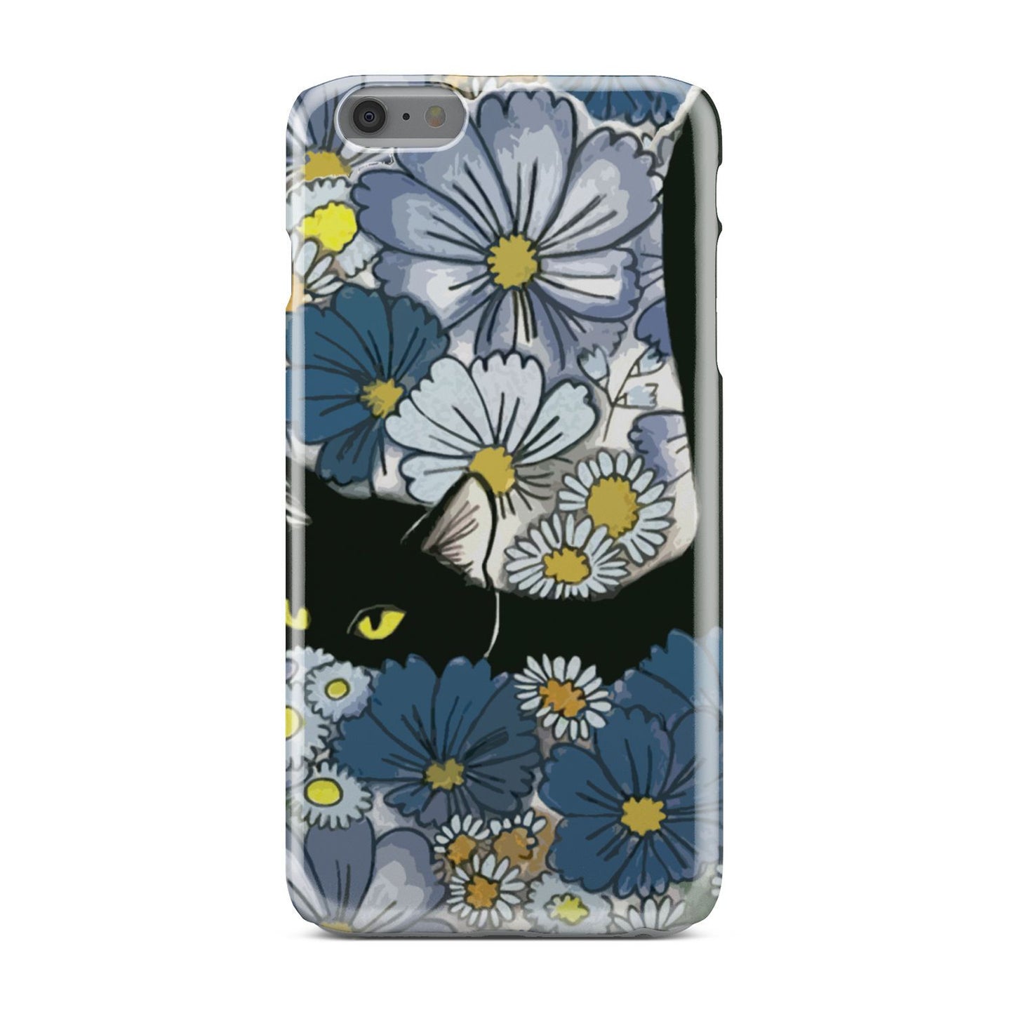 Black Cat And Flowers New Phone Case iPhone 6 Plus