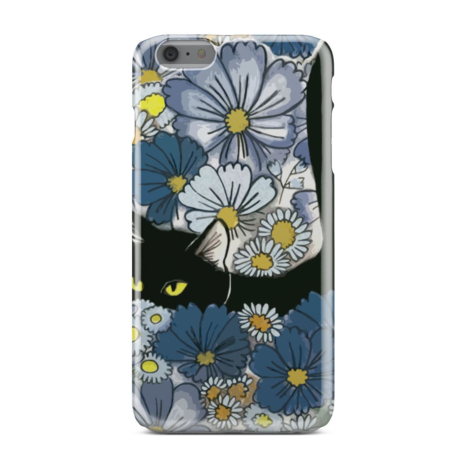 Black Cat And Flowers New Phone Case iPhone 6 Plus