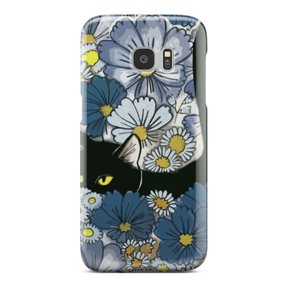 Black Cat And Flowers New Phone Case Samsung Galaxy S6 Edge Plus