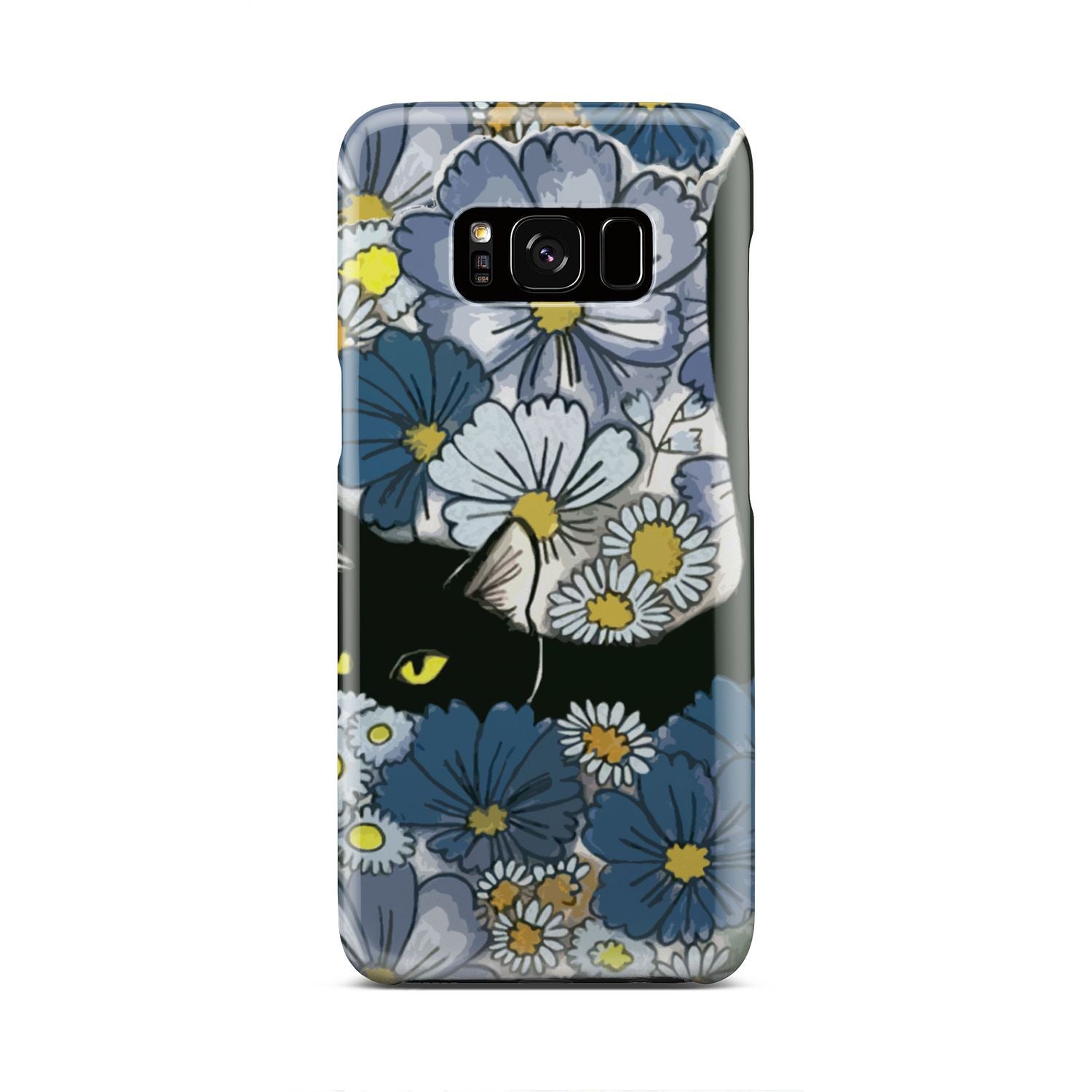 Black Cat And Flowers New Phone Case Samsung Galaxy S8
