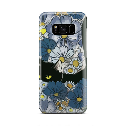 Black Cat And Flowers New Phone Case Samsung Galaxy S8