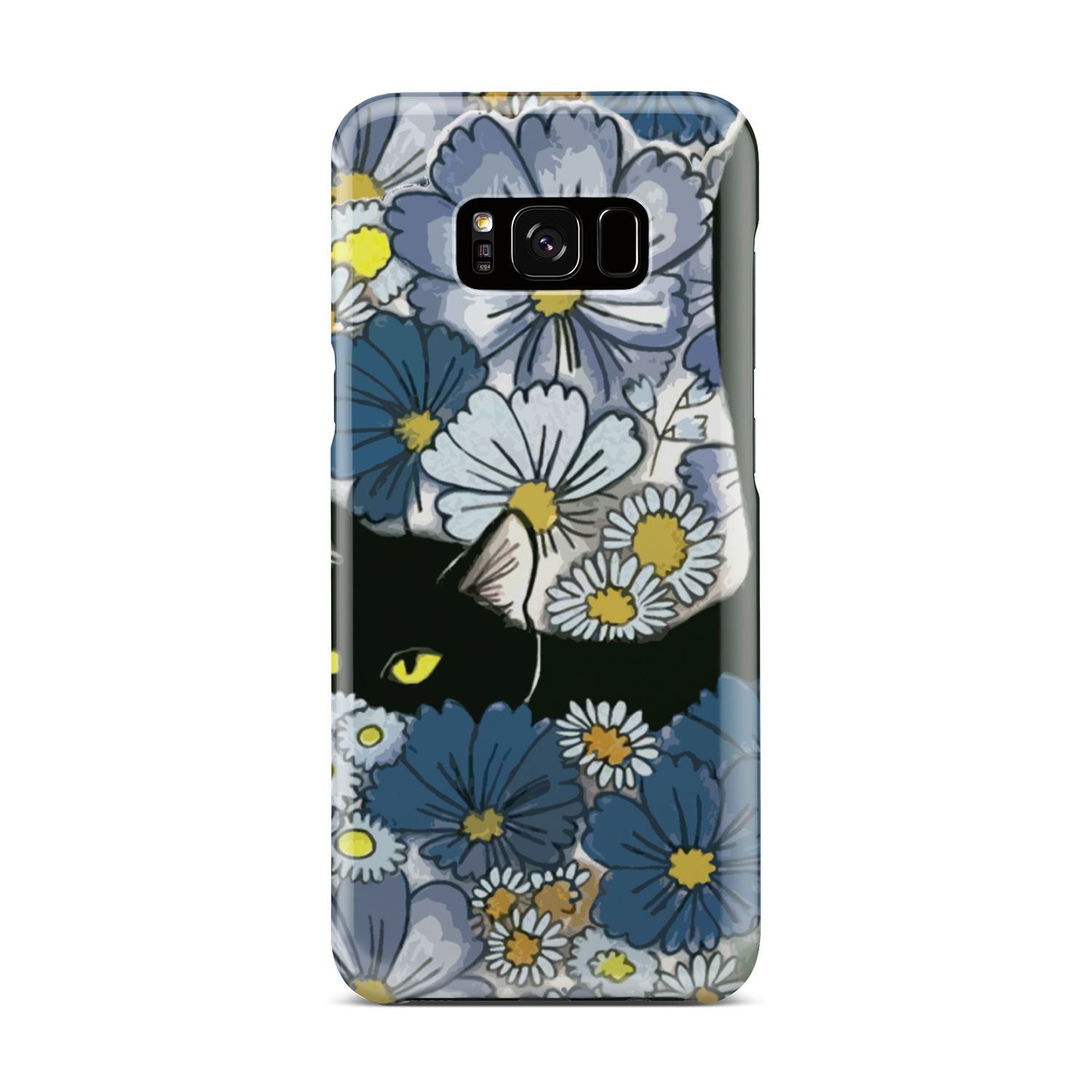 Black Cat And Flowers New Phone Case Samsung Galaxy S8 Plus