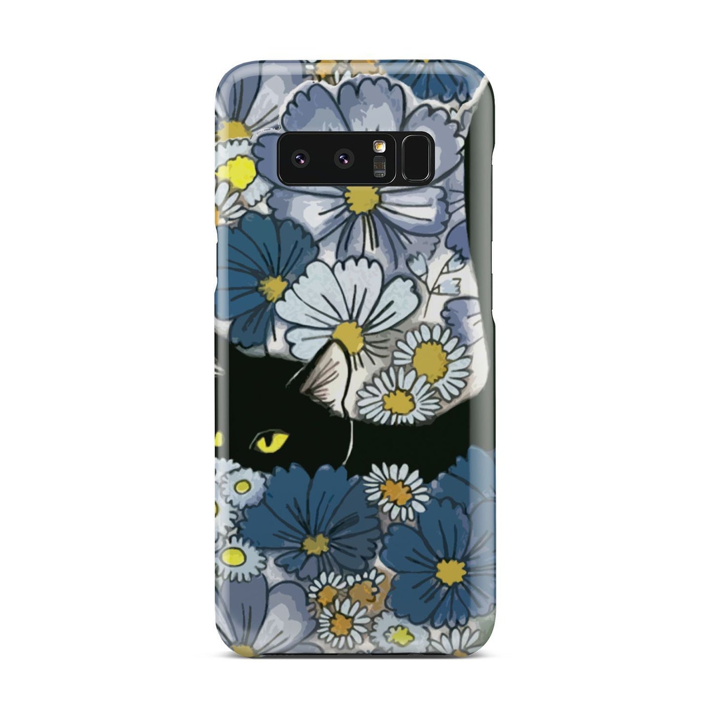 Black Cat And Flowers New Phone Case Samsung Galaxy Note 8