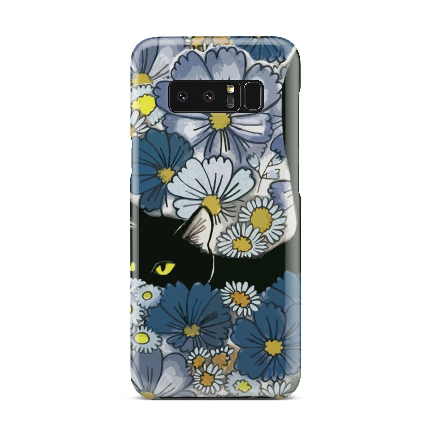 Black Cat And Flowers New Phone Case Samsung Galaxy Note 8