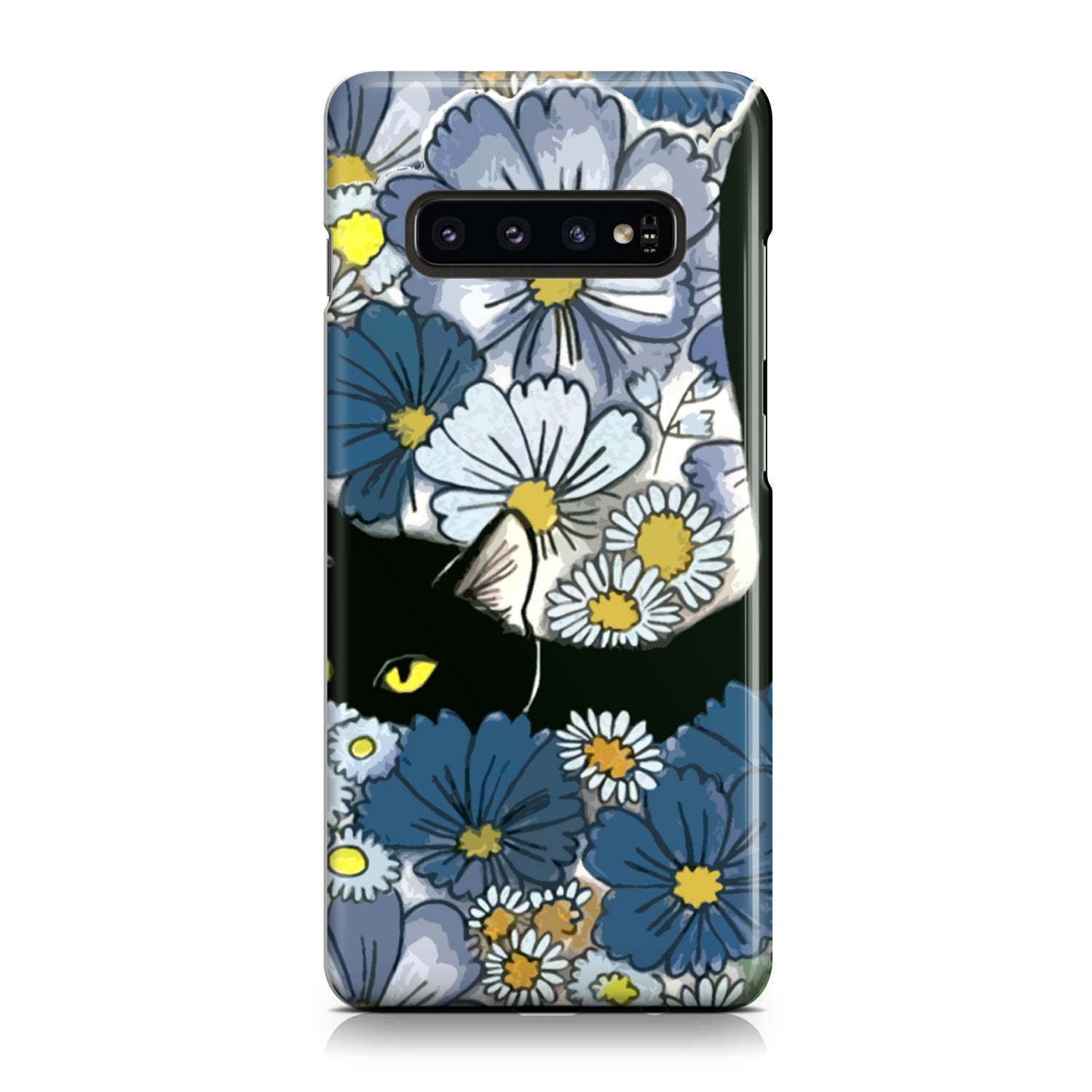 Black Cat And Flowers New Phone Case Samsung Galaxy S10 Plus
