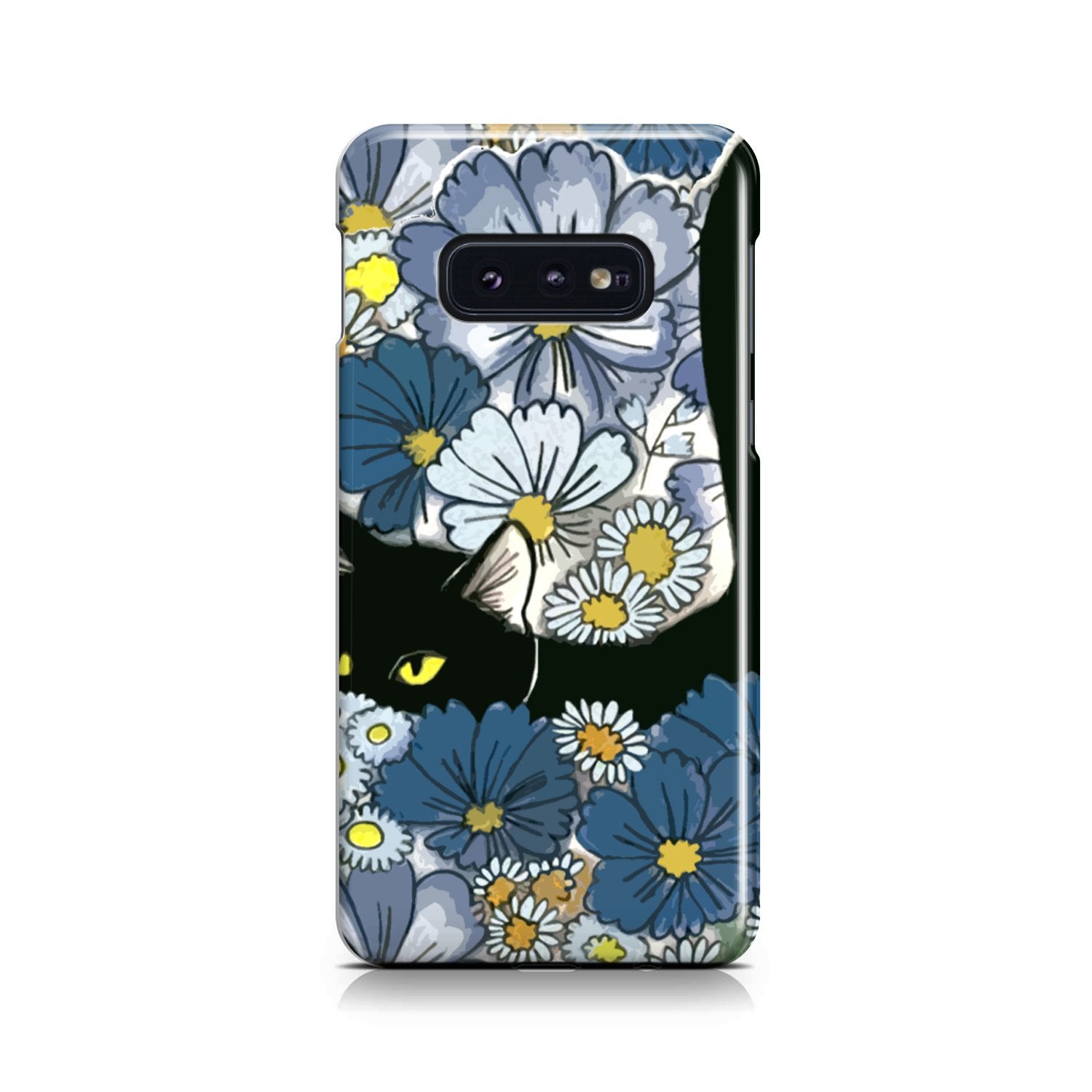 Black Cat And Flowers New Phone Case Samsung Galaxy S10e