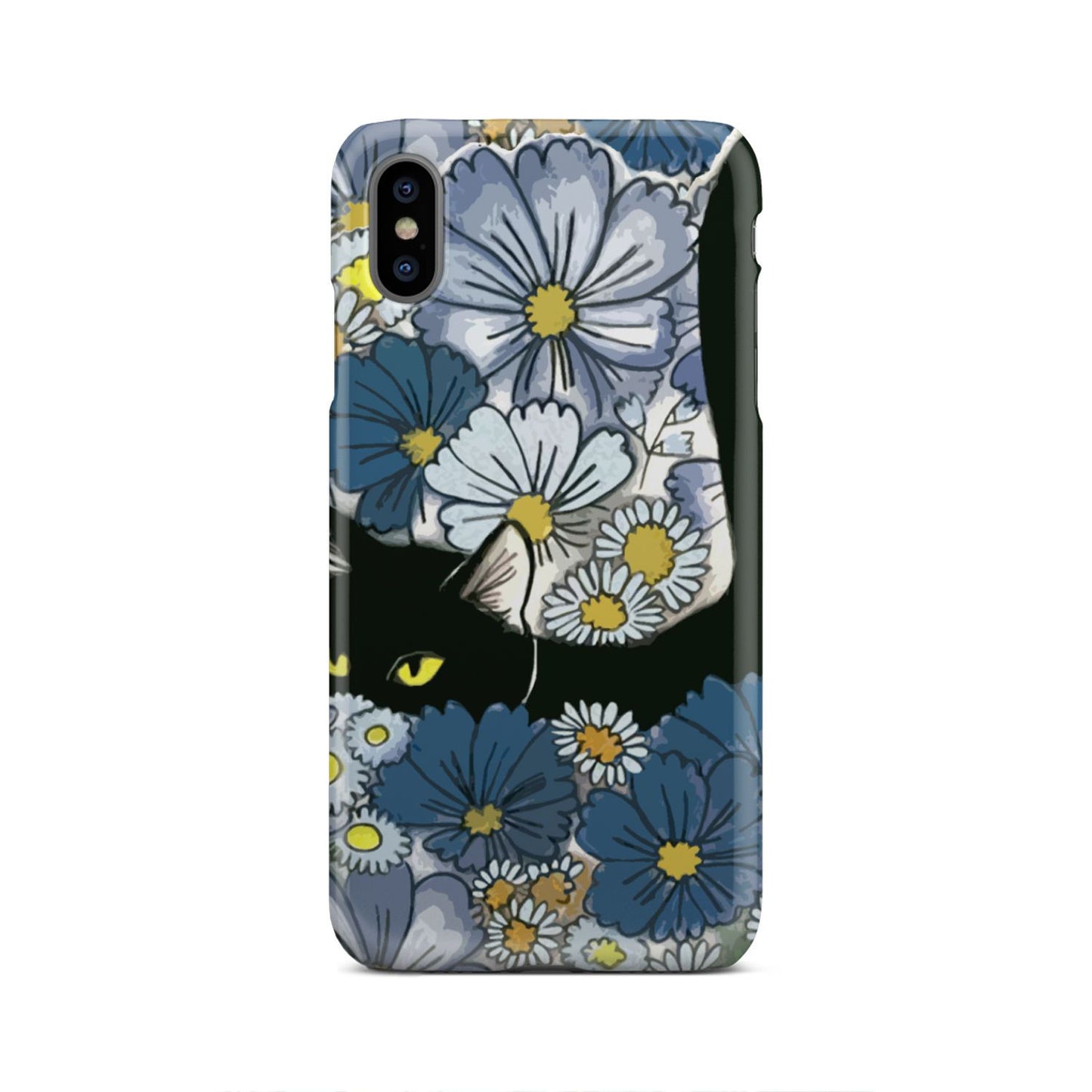 Black Cat And Flowers New Phone Case iPhone Xs Max