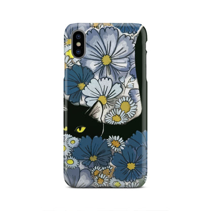 Black Cat And Flowers New Phone Case iPhone Xs Max