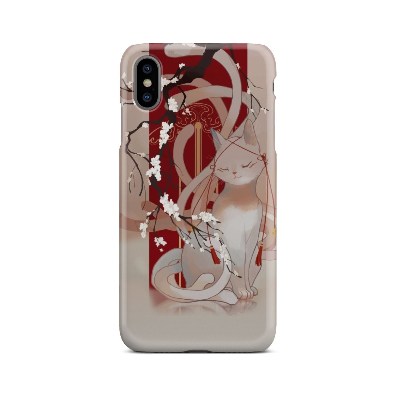 White Cat Phone Case iPhone Xs Max