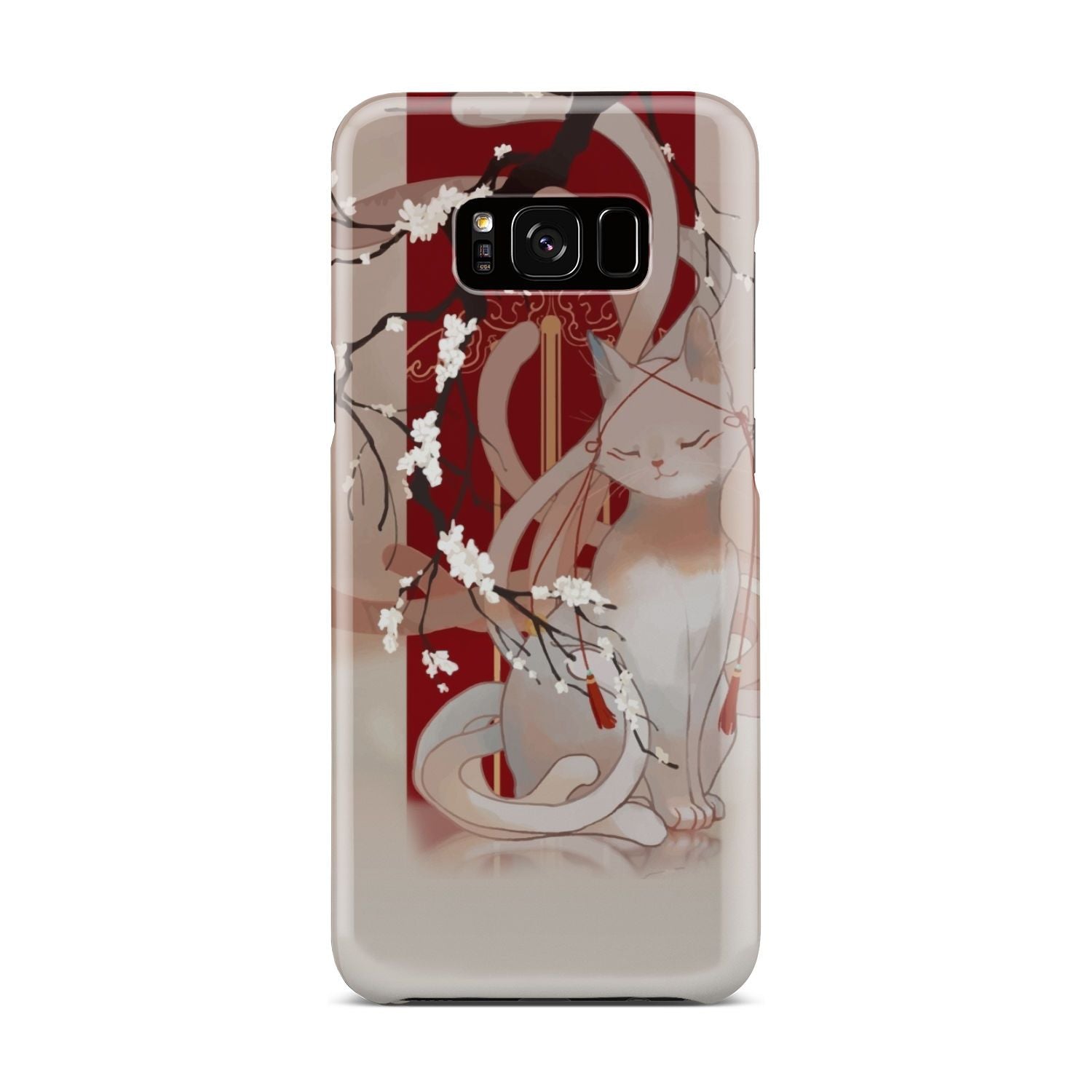 White Cat Phone Case Samsung Galaxy S8 Plus