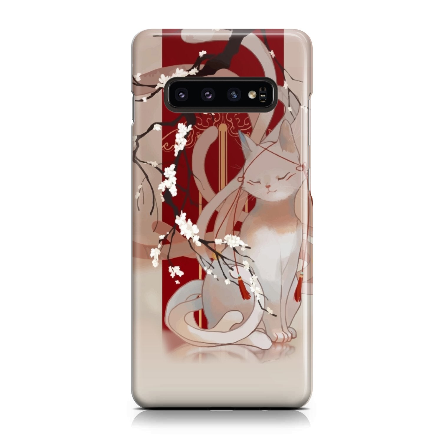 White Cat Phone Case Samsung Galaxy S10