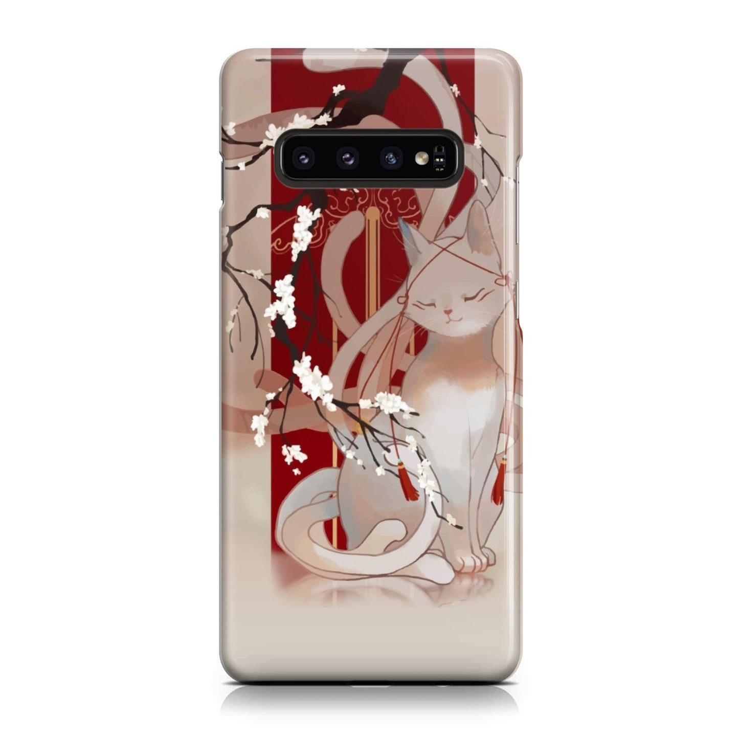 White Cat Phone Case Samsung Galaxy S10 Plus