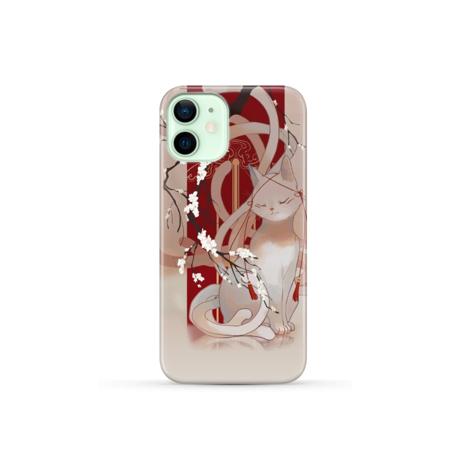 White Cat Phone Case iPhone 12 Mini