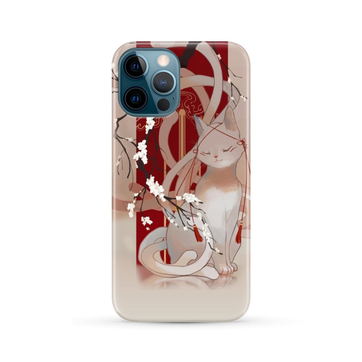 White Cat Phone Case iPhone 12 Pro Max