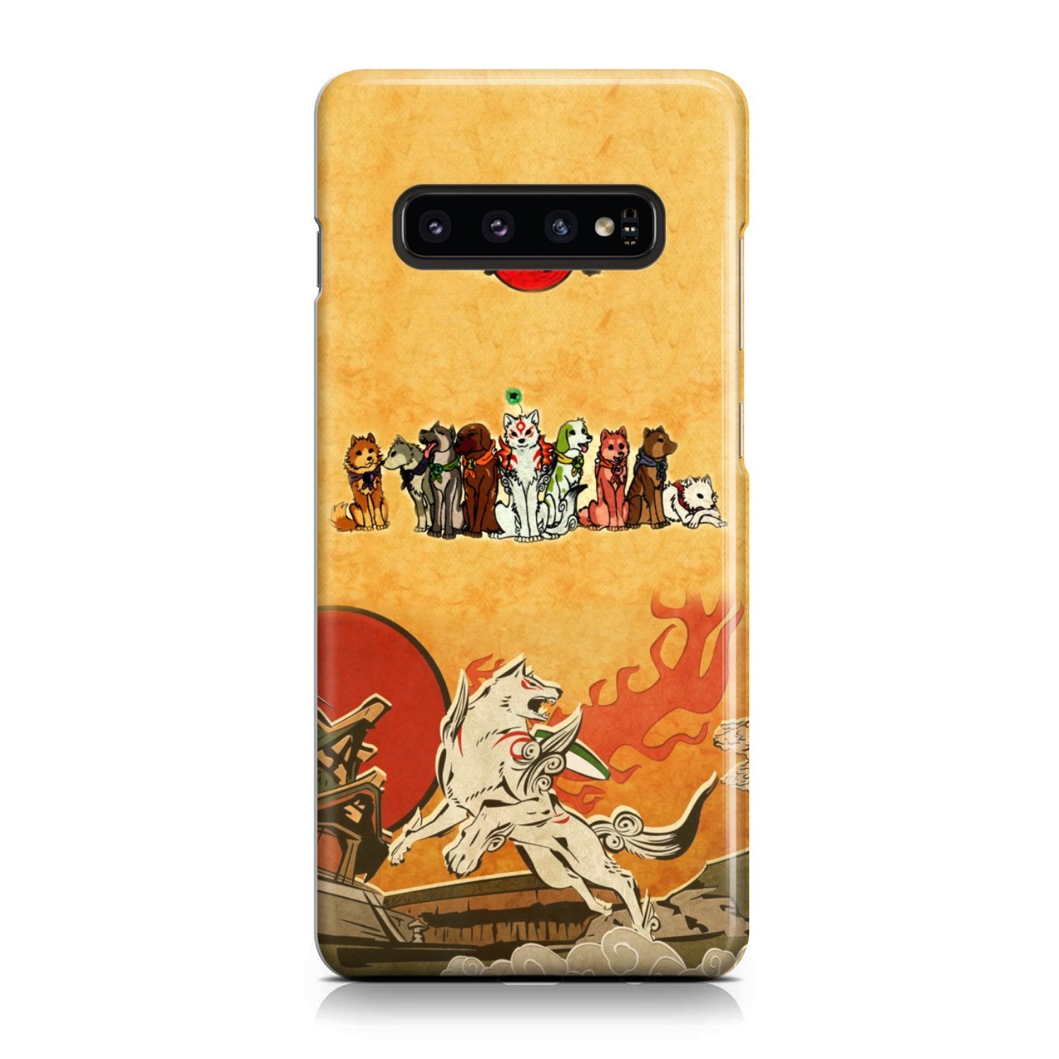 Okami and the Satomi Canine Warriors Phone Case Samsung Galaxy S10 Plus
