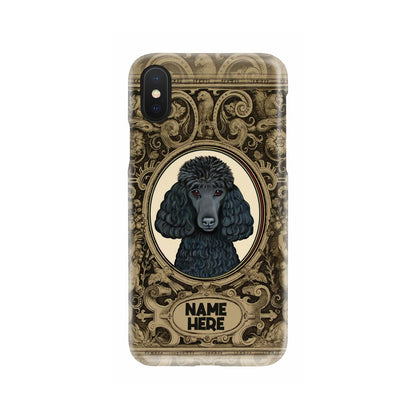 Adorable Poodle Custom Name Phone Case