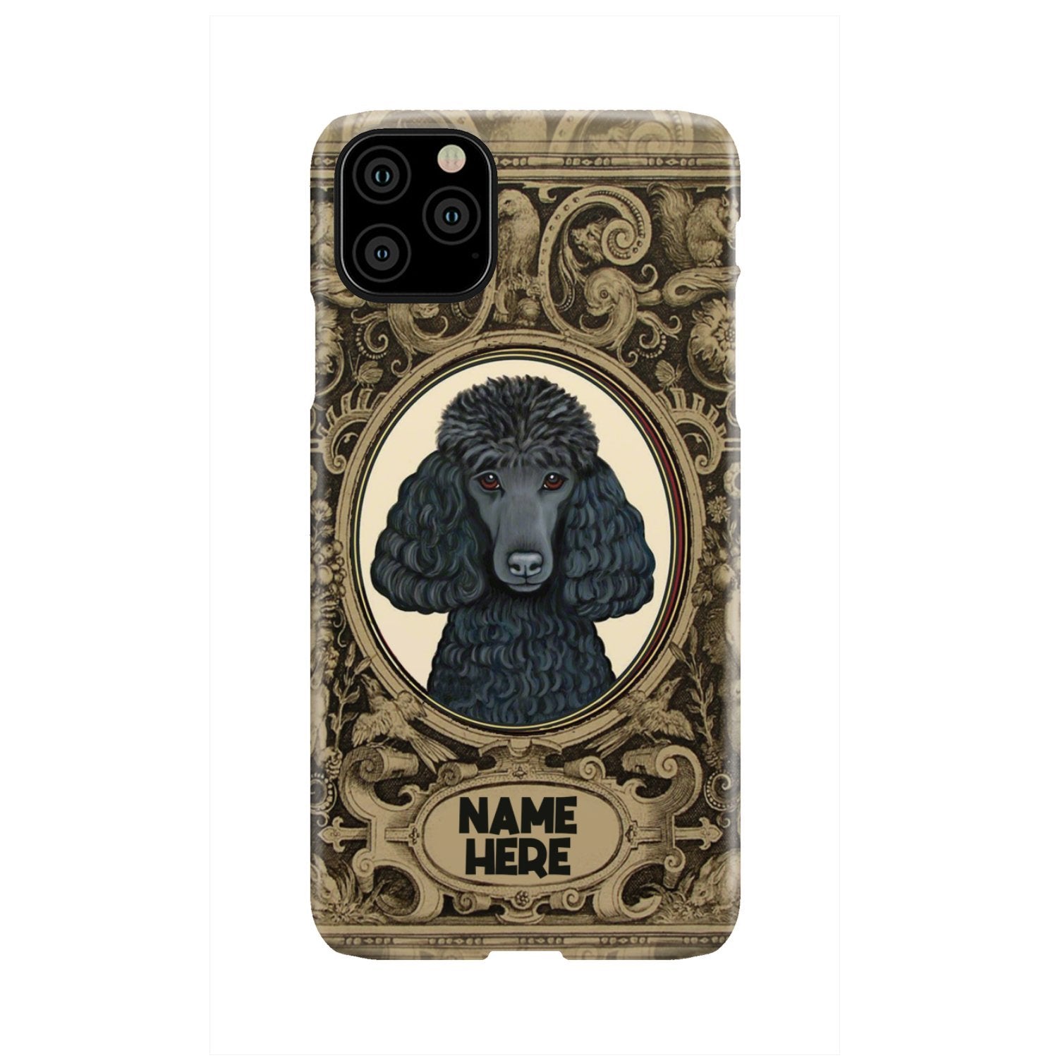 Adorable Poodle Custom Name Phone Case iPhone 11 Pro Max