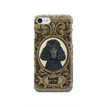 Adorable Poodle Custom Name Phone Case iPhone SE 2020