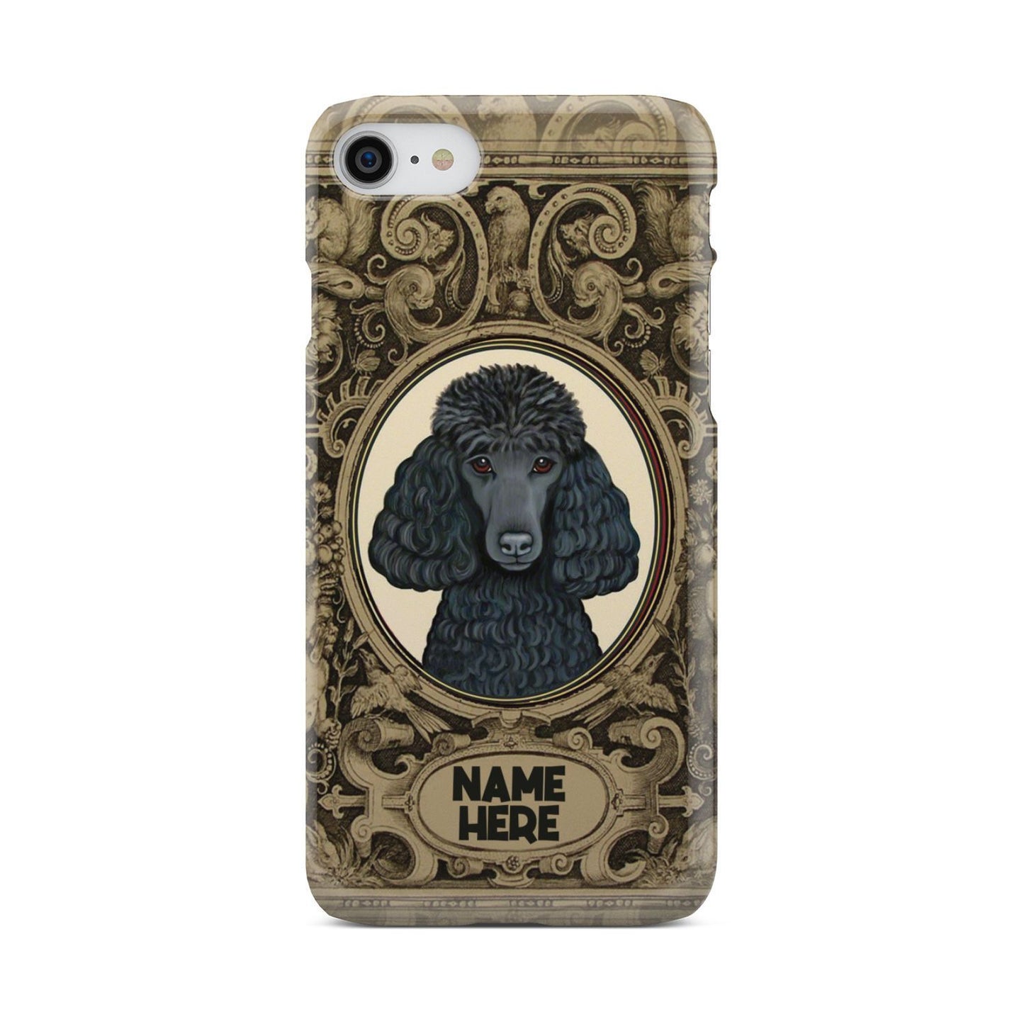 Adorable Poodle Custom Name Phone Case iPhone 8