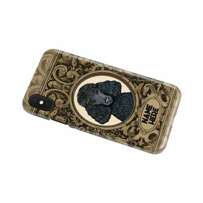 Adorable Poodle Custom Name Phone Case