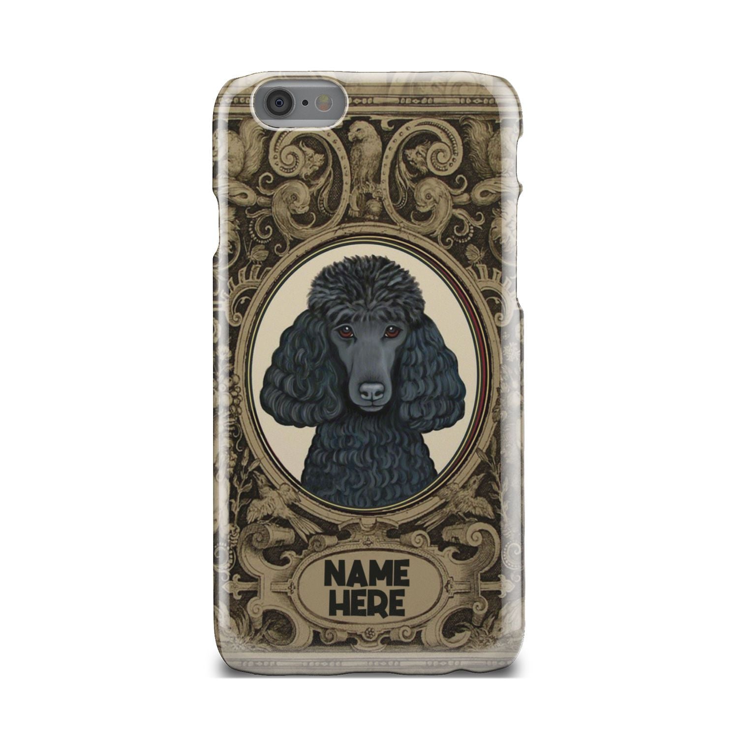 Adorable Poodle Custom Name Phone Case iPhone 6s