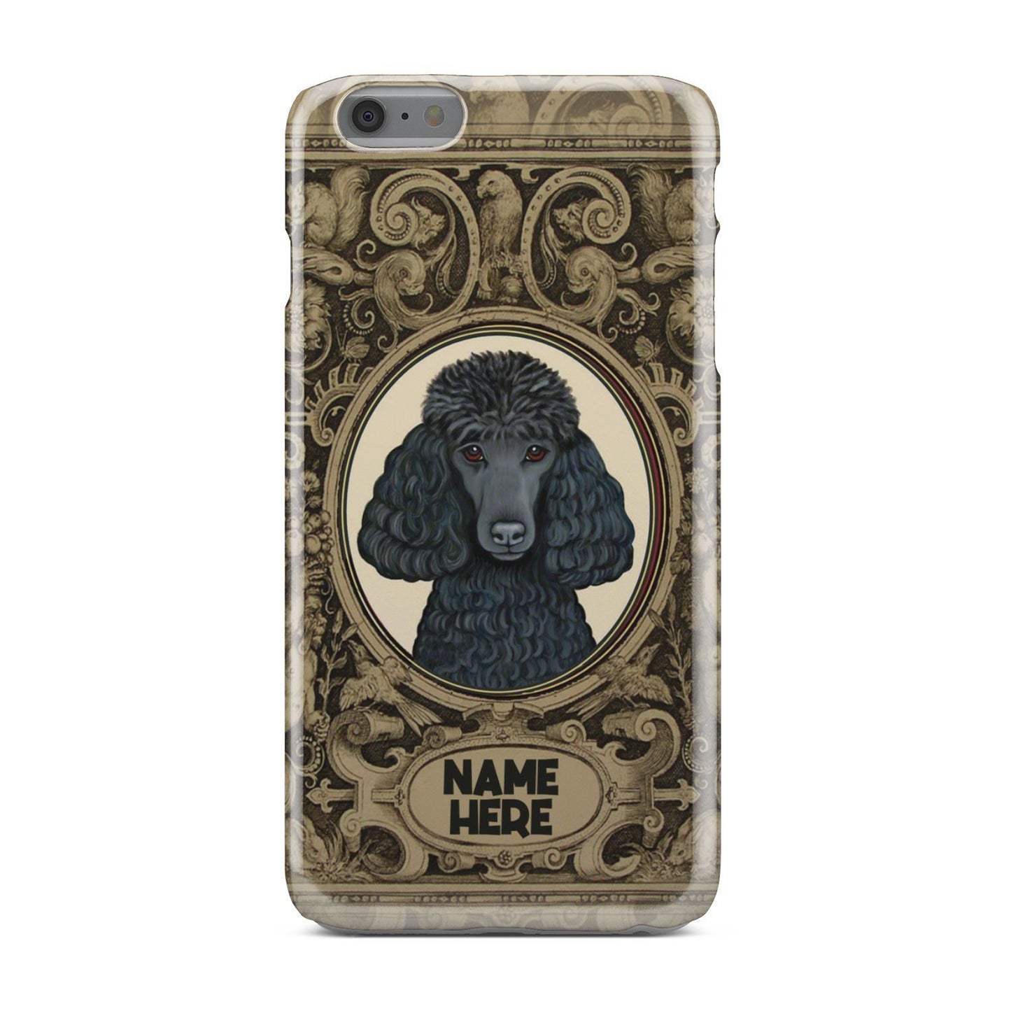 Adorable Poodle Custom Name Phone Case iPhone 6s Plus