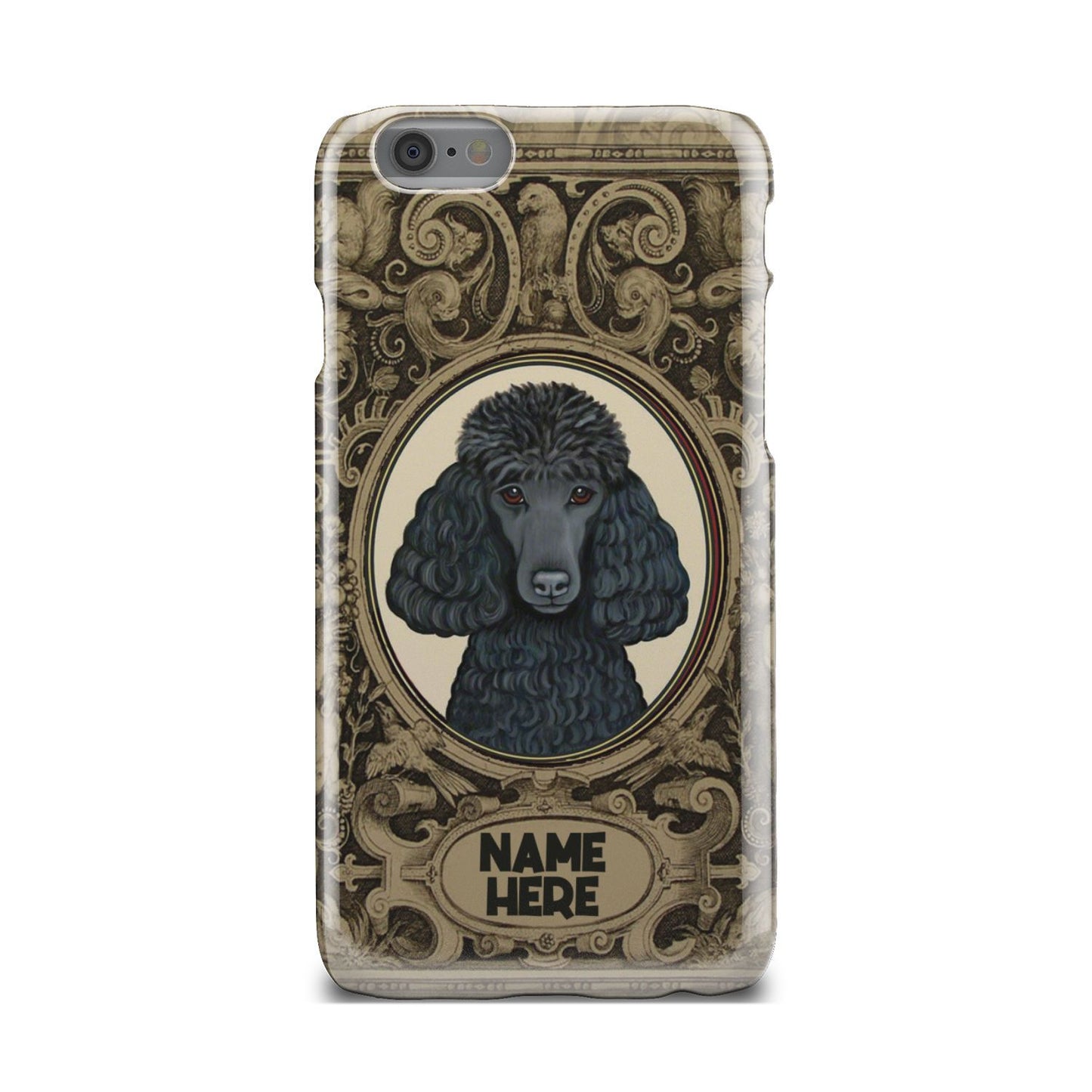 Adorable Poodle Custom Name Phone Case iPhone 6