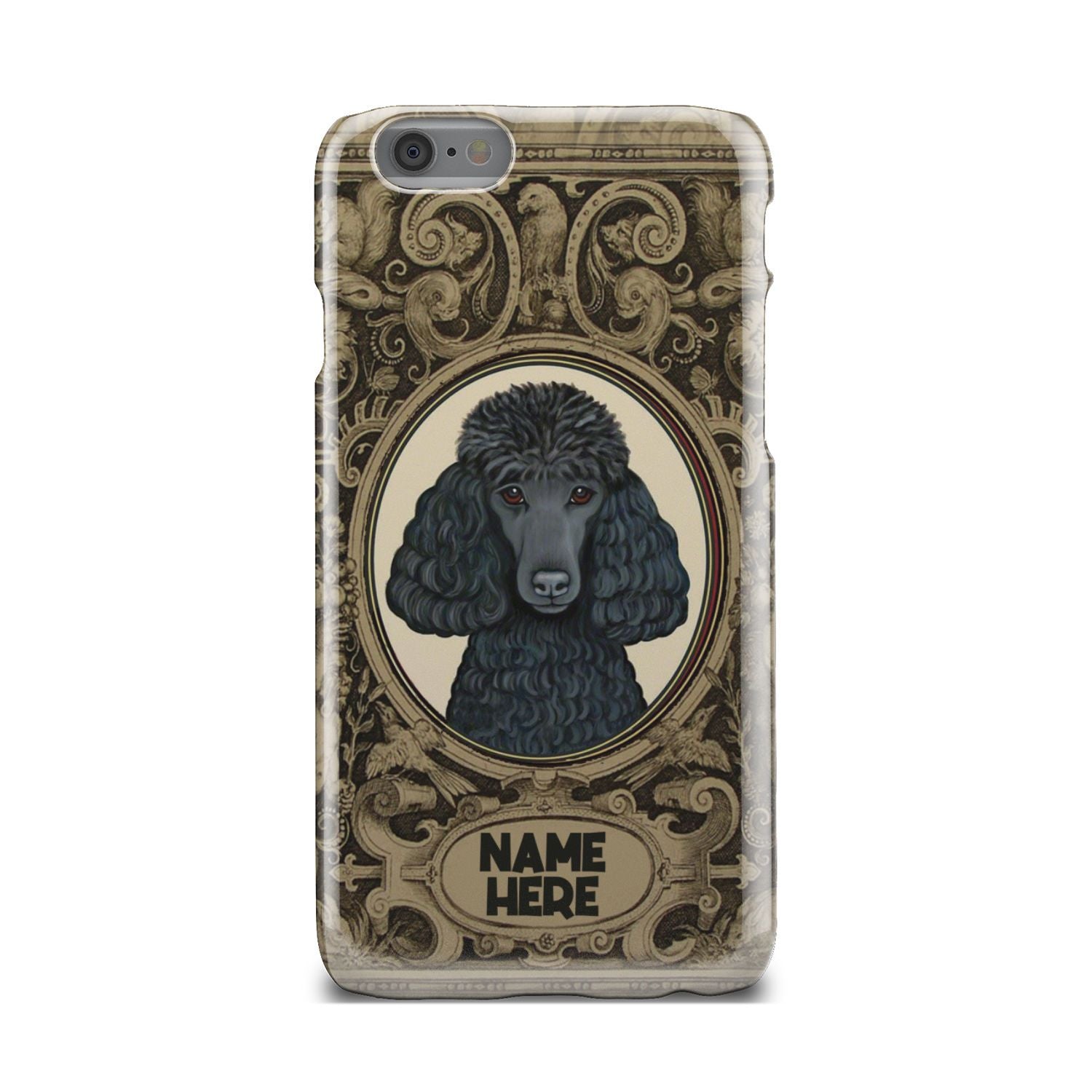 Adorable Poodle Custom Name Phone Case iPhone 6
