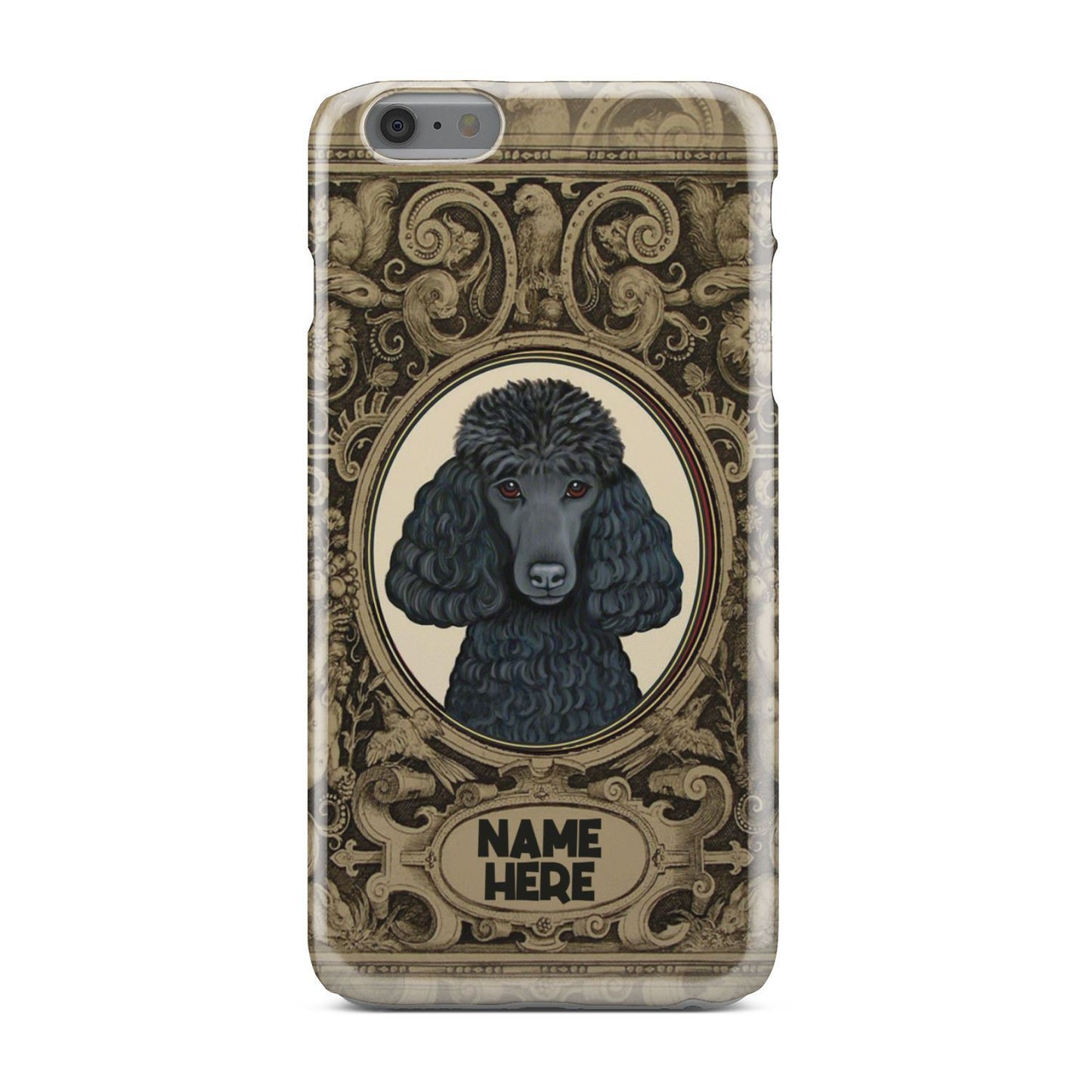 Adorable Poodle Custom Name Phone Case iPhone 6 Plus